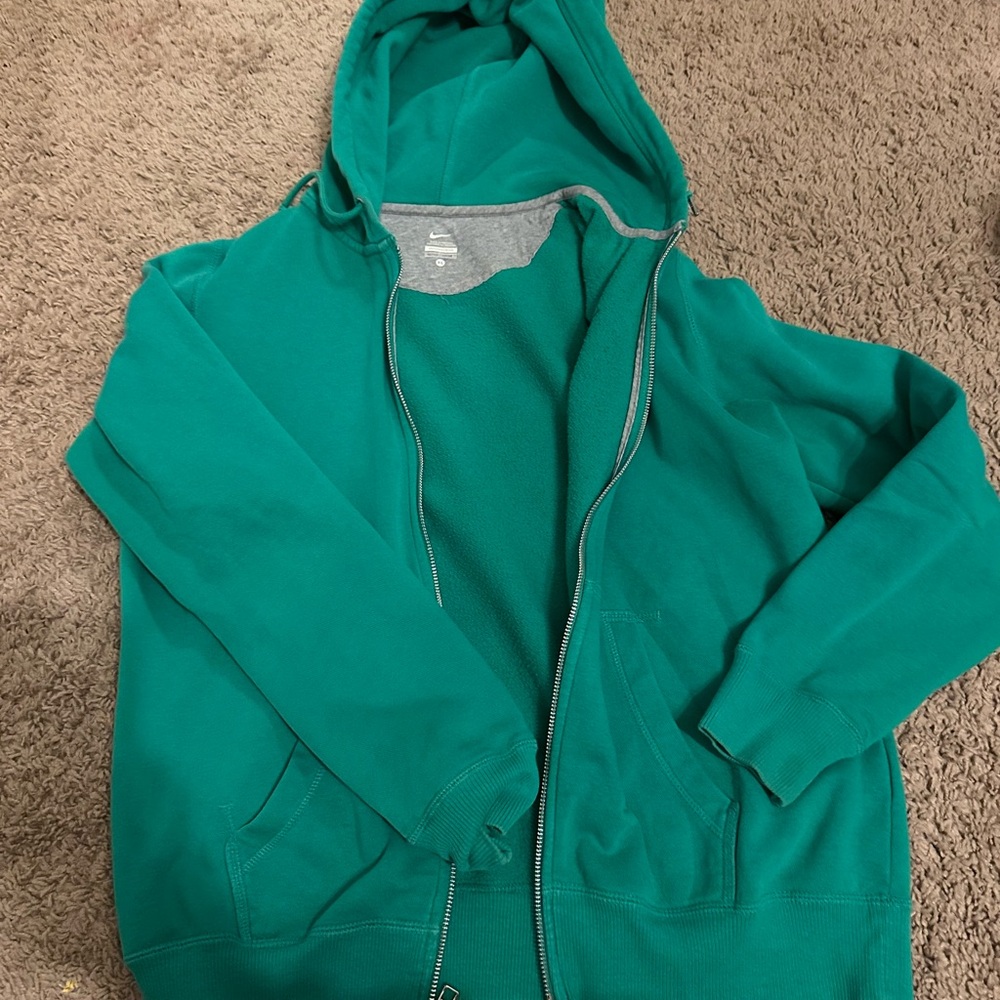 Green Zip-Up Hoodie